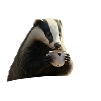 Flying badger